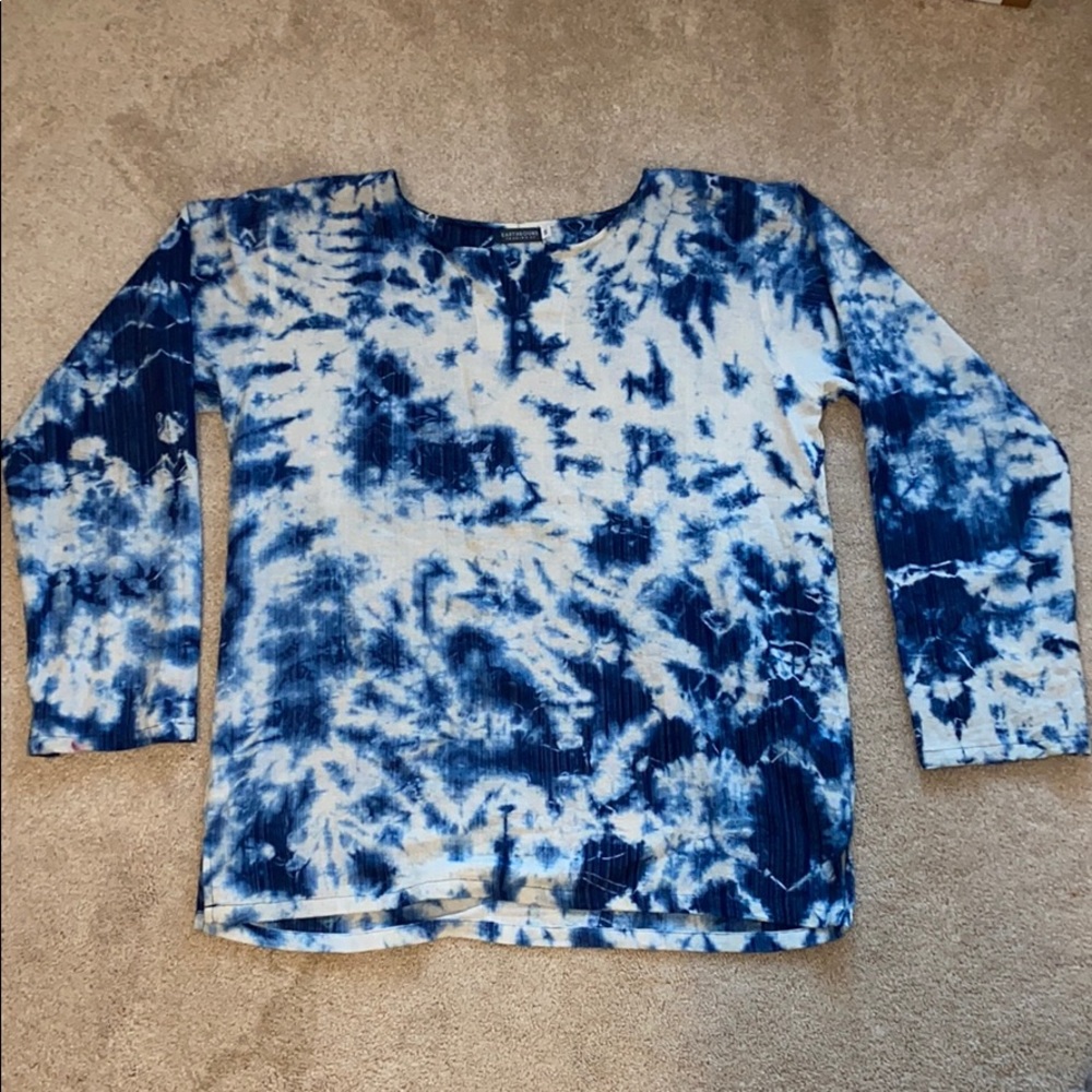 Earthbound Small Blue Tie Dye Hippy Sweater